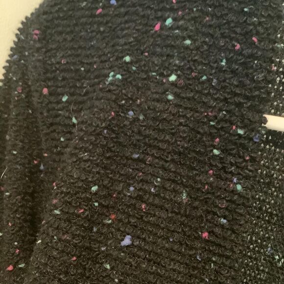 Topics . California cardigan sweater knit size medium black speckle - Picture 4 of 4